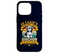 Carcasa para iPhone 16 Pro Si no Puedo traer a mi Perro Shichon, no voy a ser Perro Retro