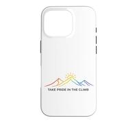 Carcasa para iPhone 16 Pro Siéntete Orgulloso de la Escalada Rainbow Mountain Hiking