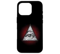 Carcasa para iPhone 16 Pro Símbolo Secreto Illuminati de la pirámide mística del Ojo Que Todo lo ve