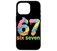 Carcasa para iPhone 16 Pro Six Seven 67 Number Ice Cream Drip Meme 6 7 Kids Boys Girls