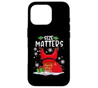 Carcasa para iPhone 16 Pro Size Matter Fat Santa Claus Chimney Funny Christmas Xmas