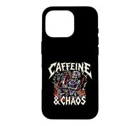 Carcasa para iPhone 16 Pro Skeleton Nurse Caffeine & Chaos Night Shift