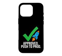 Carcasa para iPhone 16 Pro Software Developer Coding Approved Push To Prod