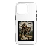 Carcasa para iPhone 16 Pro Solo Otro día Normal | Retro Bigfoot Capibara T-Rex