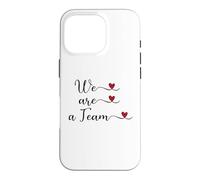 Carcasa para iPhone 16 Pro Somos un Equipo Lindo Regalo tipográfico Escrito a Mano