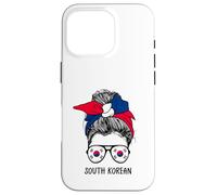 Carcasa para iPhone 16 Pro South Korean Girl South Korean Heritage South Korea Flag