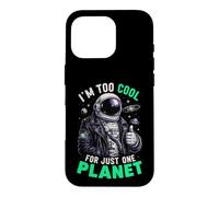 Carcasa para iPhone 16 Pro Soy Demasiado Genial para un Solo Planeta Astronauta Espacial Astronomía