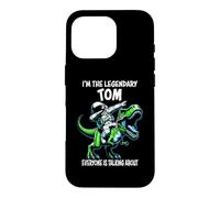 Carcasa para iPhone 16 Pro Soy el Legendario Tom Funny Astronaut Dinosaur Cartoon