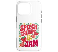 Carcasa para iPhone 16 Pro Speech Therapy is My Jam Boho Floral | SLP Speech Therapist