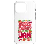 Carcasa para iPhone 16 Pro Speech Therapy is My Jam Boho Floral SLP Speech Therapist