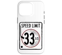 Carcasa para iPhone 16 Pro Speed Limit 33 1/3 RPM Vinyl Registro Álbum de Música DJ