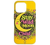 Carcasa para iPhone 16 Pro Stay Wild Moon Child, diseño Retro y Celestial