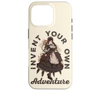 Carcasa para iPhone 16 Pro Steampunk Inventa tu Propia Aventura Steampunk Anime Girl