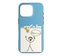 Carcasa para iPhone 16 Pro Stick Figure Under A Tack Funny Stick Hombre Oficina Regalo