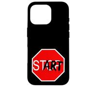Carcasa para iPhone 16 Pro Stop Start Graffiti Design Statement Motivation Gym
