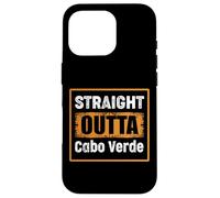 Carcasa para iPhone 16 Pro Straight Outta Cabo Verde Retro Envejecido Vintage Humor