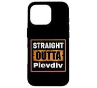 Carcasa para iPhone 16 Pro Straight Outta Plovdiv Bulgaria Retro Envejecido Vintage