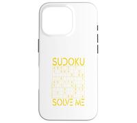 Carcasa para iPhone 16 Pro Sudoku Solve Me Puzzle Lógica Pensamiento Rompecabezas