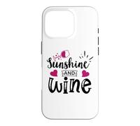 Carcasa para iPhone 16 Pro Sunshine & Wine Book Club Merch,Read Between The Wines Women