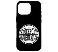 Carcasa para iPhone 16 Pro SUNY Brockport Golden Eagles Retro Basketball Classic
