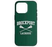 Carcasa para iPhone 16 Pro SUNY Brockport Golden Eagles Retro Lacrosse