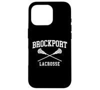 Carcasa para iPhone 16 Pro SUNY Brockport Golden Eagles Retro Lacrosse
