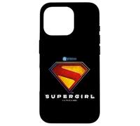 Carcasa para iPhone 16 Pro Supergirl 2026 Full Color Shield Name Under Shield