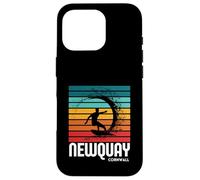 Carcasa para iPhone 16 Pro Surf Newquay Cornwall Playa Vintage Retro Surf