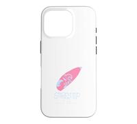 Carcasa para iPhone 16 Pro Surf's Up Mano Dibujado Rosa Surfboard Ocean