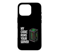 Carcasa para iPhone 16 Pro SysAdmin Programmer My Code Runs Your Server
