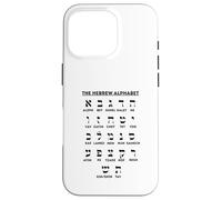 Carcasa para iPhone 16 Pro Tabla de apuestas de Aleph para Aprender Idiomas Yiddish del Alfabeto Hebreo