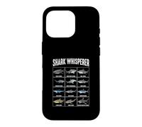 Carcasa para iPhone 16 Pro Tabla de identificación de Especies de Tiburones susurradores de Tiburones