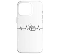 Carcasa para iPhone 16 Pro Tambor Lateral del Tambor del Latido del corazón del Tambor de la Caja