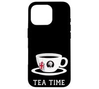 Carcasa para iPhone 16 Pro Tea Time Queen Elizabeth II UK Memoriam 1926-2022 - Copa de té