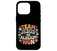 Carcasa para iPhone 16 Pro Team Jesus We Already Won Victoria del Ganador Espiritual |-