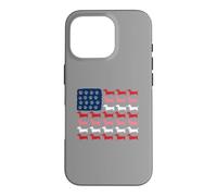 Carcasa para iPhone 16 Pro Teckel Paws and Stripes Forever