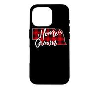 Carcasa para iPhone 16 Pro Tela Escocesa roja cultivada en casa de Nebraska Buffalo NE State Love