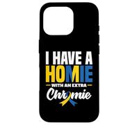 Carcasa para iPhone 16 Pro Tengo un Homie con un síndrome de Down Extra Chromie T21