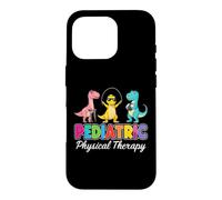 Carcasa para iPhone 16 Pro Terapia física pediátrica Lindo Dinosaurio Dinosaurio Colorido