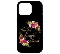 Carcasa para iPhone 16 Pro Thankful Grateful Blessed - Women & Girls Christian Faith
