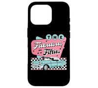 Carcasa para iPhone 16 Pro The Fifties 1950s Car Music Checkerboard Rockabilly Sock Hop