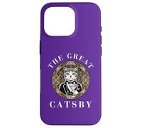 Carcasa para iPhone 16 Pro The Great Catsby, diseño Divertido de Gatos, Amante de los