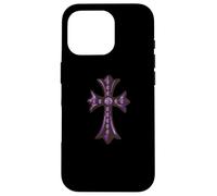 Carcasa para iPhone 16 Pro The Pave Diamonds Amethyst Cross