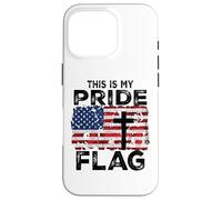 Carcasa para iPhone 16 Pro This Is My Pride Flag Jesus Cross USA American 4 of July