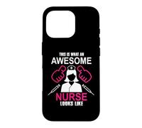 Carcasa para iPhone 16 Pro This Is What An Awesome Nurse Looks Like Funny Nursing Nurse