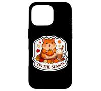 Carcasa para iPhone 16 Pro Tis The Season Hámster Otoño Otoño Calabaza Especias Hojas