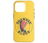 Carcasa para iPhone 16 Pro Tocado de Sangre de Shawnee, raíces Indias orgullosas de los nativos Americanos