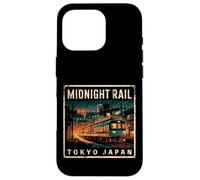 Carcasa para iPhone 16 Pro Tokio Japón Midnight Train Vintage Rail Otaku Fan Souvenir