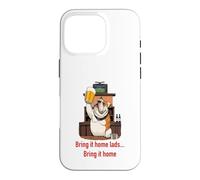 Carcasa para iPhone 16 Pro Tráelo a casa Muchachos fútbol Bebiendo Cerveza
