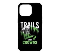 Carcasa para iPhone 16 Pro Trails Over Crowds Senderismo Lento Naturaleza Calma